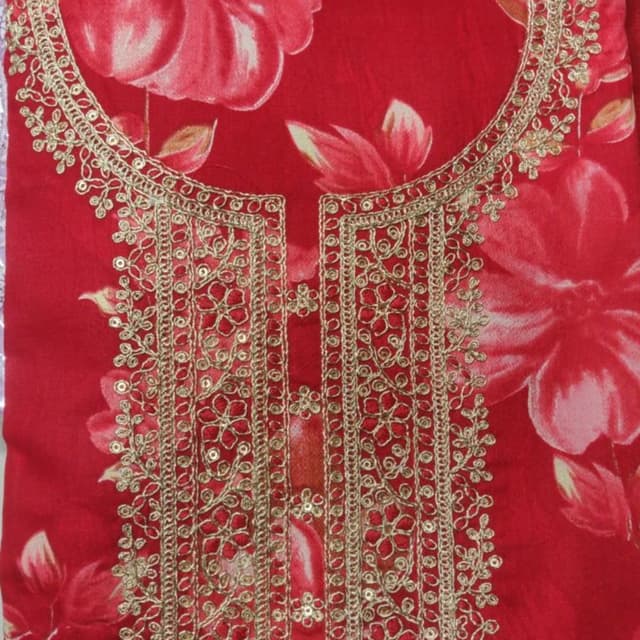 Red, Gold, White Kurti