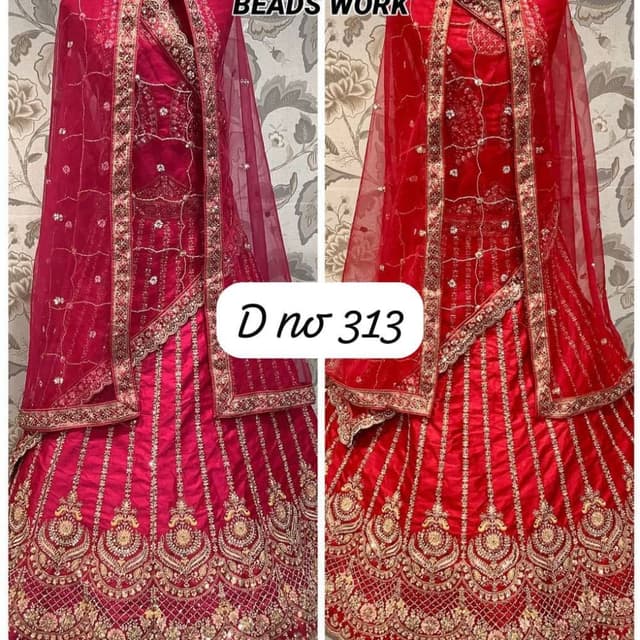 Red and Gold Lehenga Choli