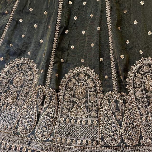 Black and Gold Lehenga