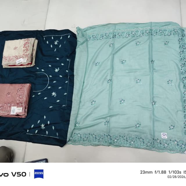 Teal and Dark Teal Salwar Suit