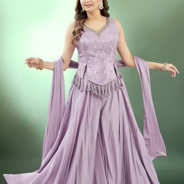 Lavender Palazzo Suit