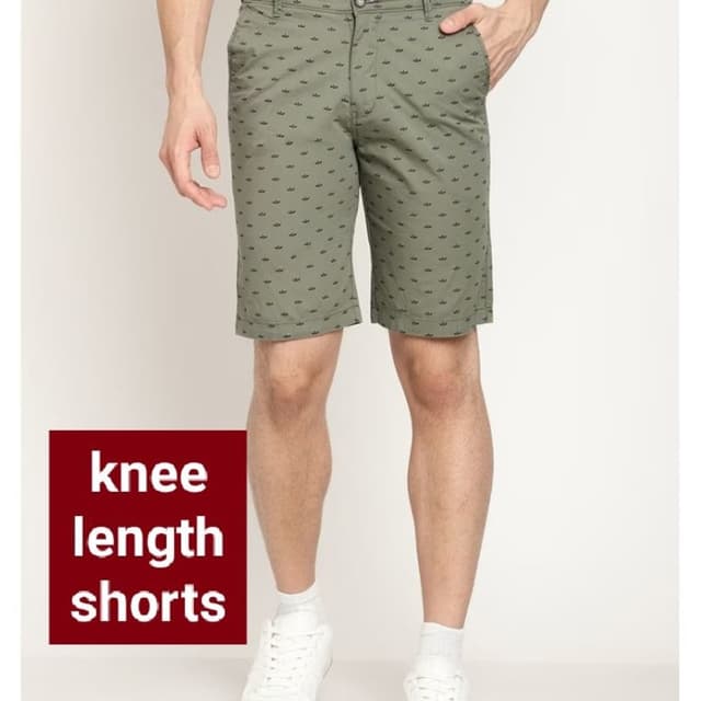 Olive green with black Shorts