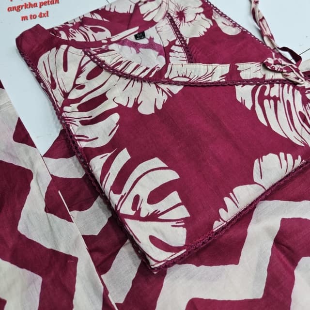 Burgundy and Cream Clothing set (possible)