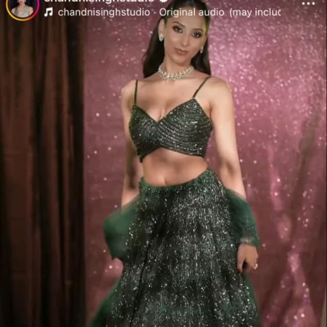 Emerald Green Lehenga Choli