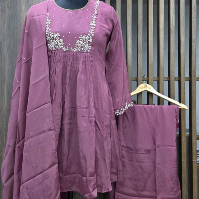 Mauve Salwar Suit Set