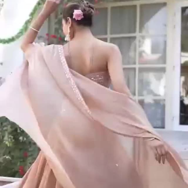 Mauve Dress with Drape