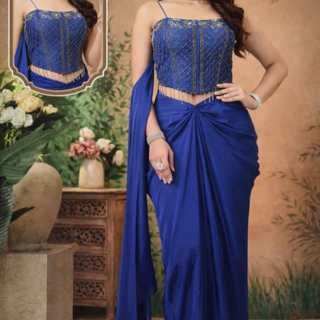 Royal Blue Saree