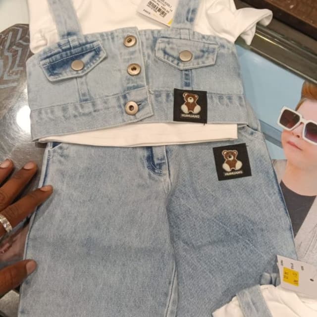 Light Blue, White Outfit