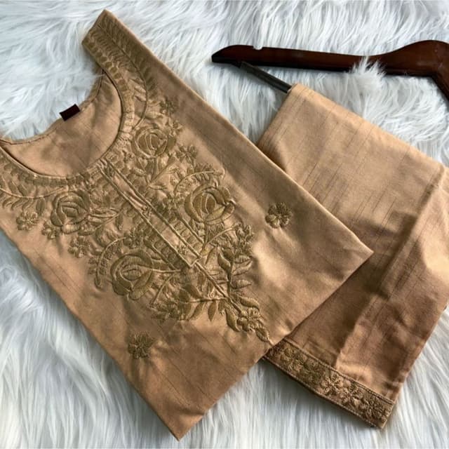 Gold Kurta with Pant