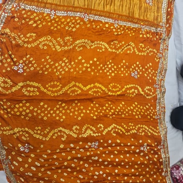 Orange and Gold Saree