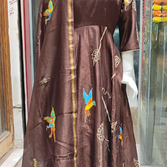 Brown, Gold, Blue, Orange, Yellow, Green Kurta Set