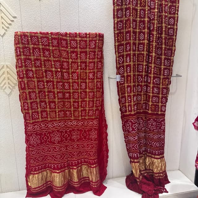 Red and Gold Saree