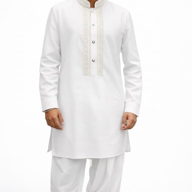 White Kurta and Salwar
