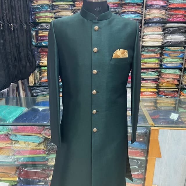 Deep Green Sherwani