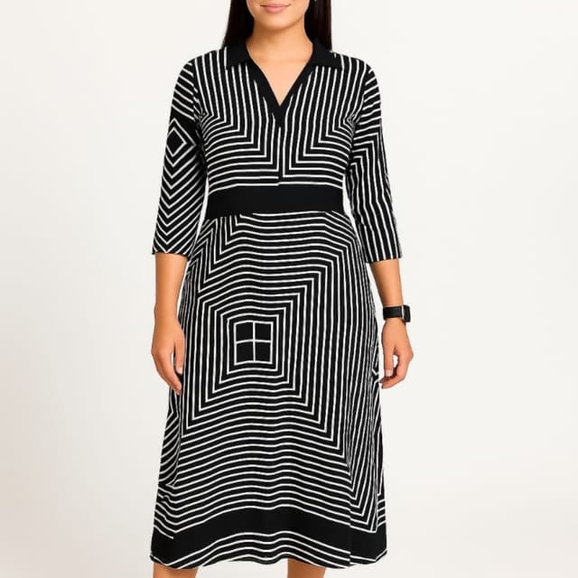 Black and White Dress