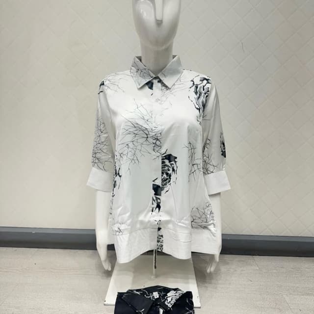 White and Black Shirt