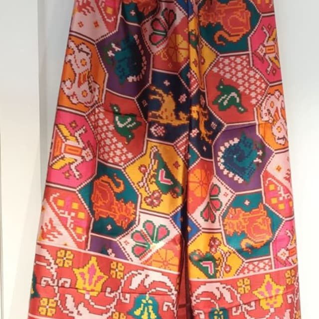 Multicolor (Pink, Orange, Yellow, Green, Purple, Blue, Red) Saree/Fabric