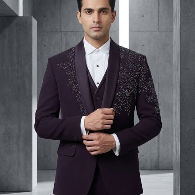 Deep Plum Suit (3-piece)