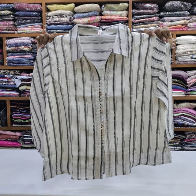 White and Black Shirt