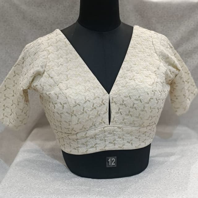 Cream with gold embellishments Blouse