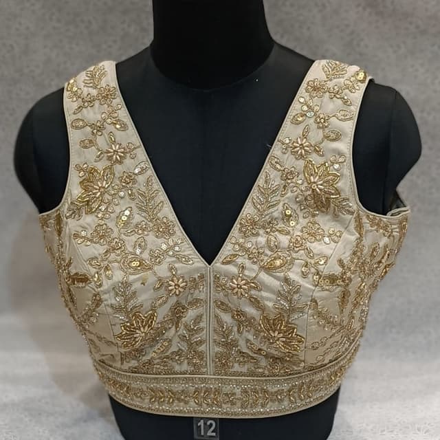 Cream with Gold embellishments Blouse