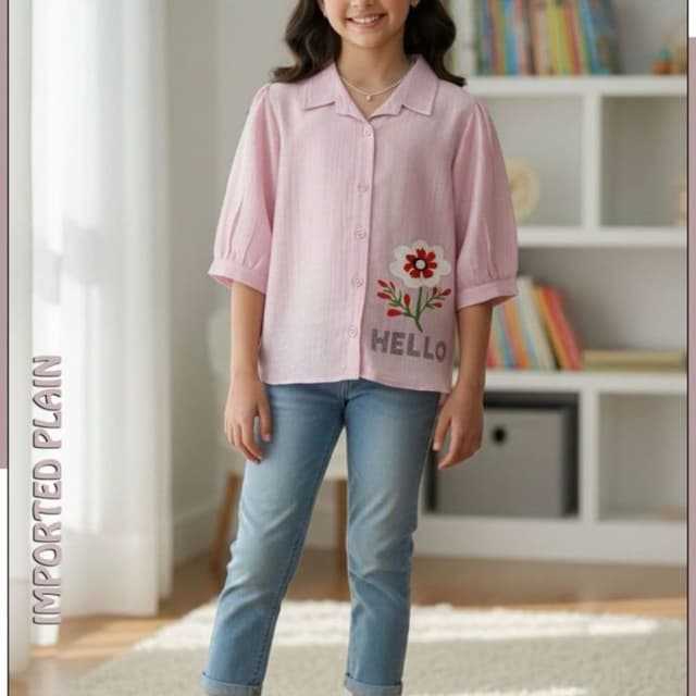 Pink, Blue, White, Red, Green, Grey Shirt