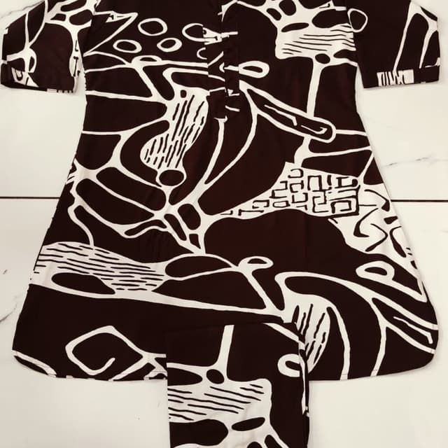 Brown and White Kurti