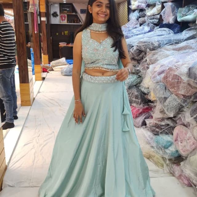Light Blue/Aqua Lehenga Choli