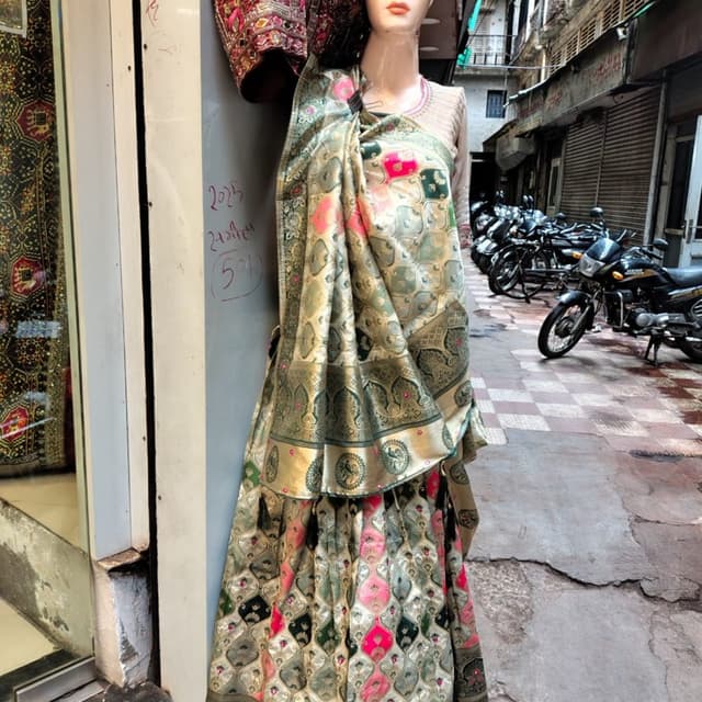 Gold, Green, Pink, Maroon Lehenga Choli