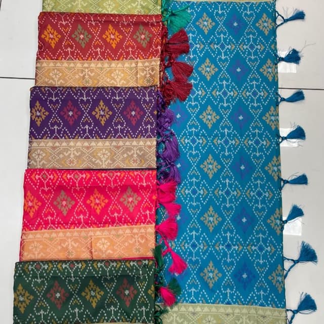 Teal, Green, Red, Purple, Pink, Orange, Yellow, Gold, Beige Saree
