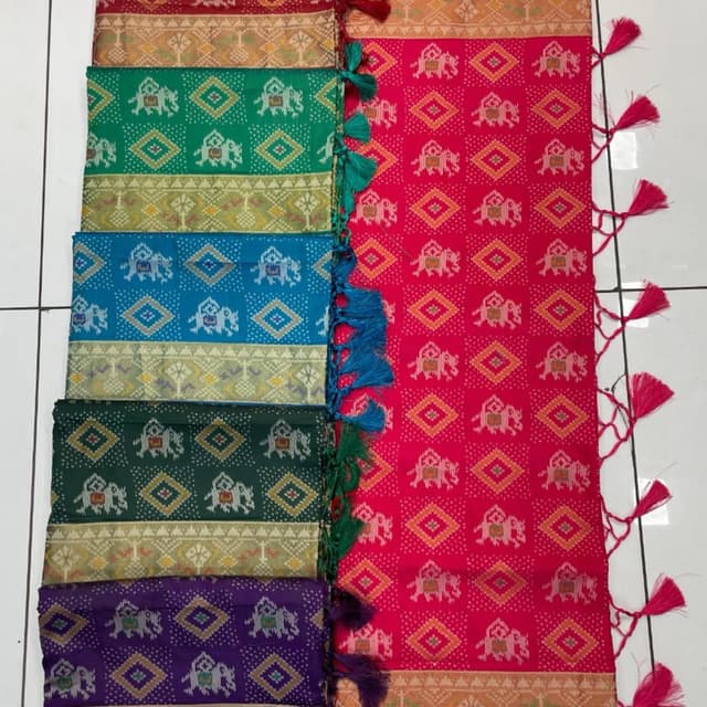 Reds, Greens, Blues, Purples, Pink, Gold Saree