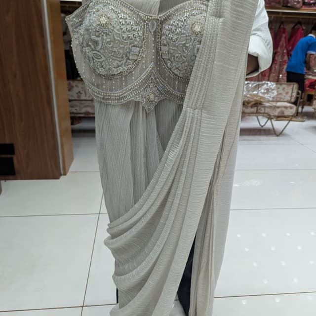 Silver Lehenga Choli