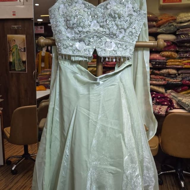 Pastel Green Lehenga Choli