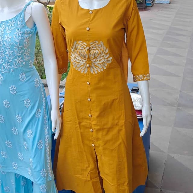 Mustard Yellow Kurta Set