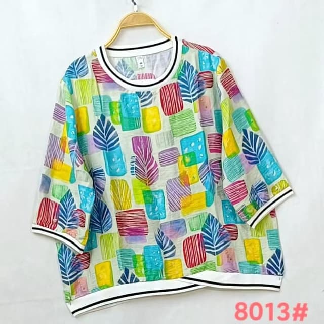 Multicolor (Yellow, Blue, Green, Pink, Red, Purple, White) T-shirt