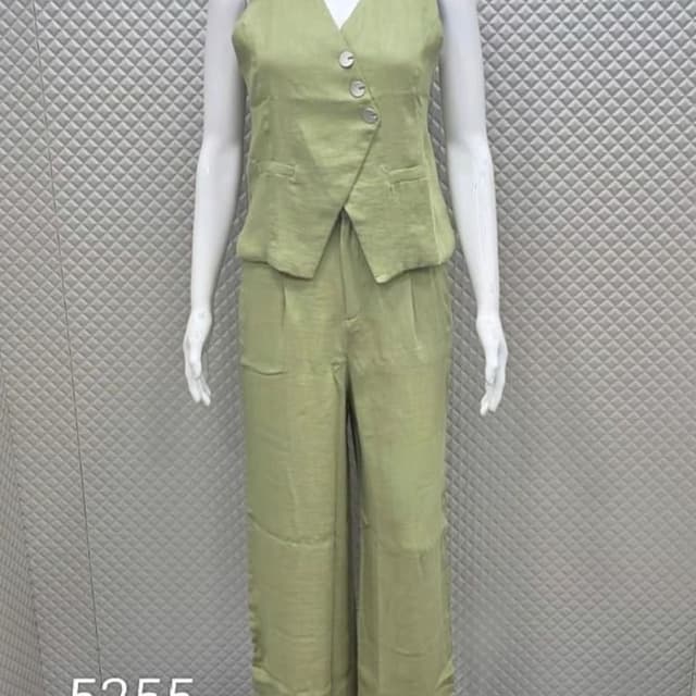 Light Green Co-ord Set (Vest and Pants)
