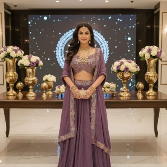 Lavender Lehenga Choli