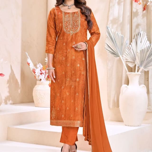 Orange Salwar Kameez
