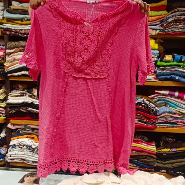 Bright Pink Blouse