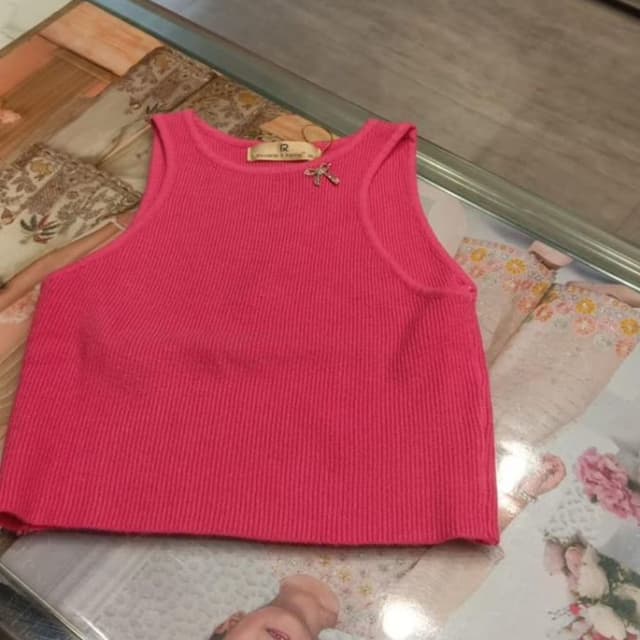 Hot Pink Crop Top
