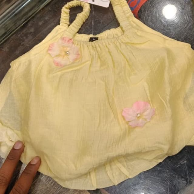 Light Yellow, Pink Dress