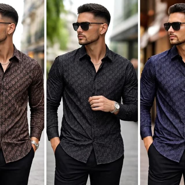 Black and Grey Shirt
