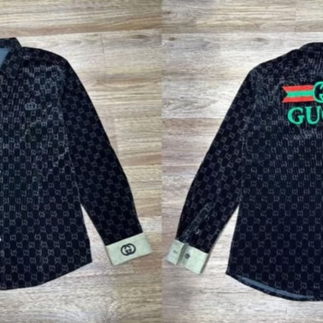 Black and Light Green Shirt