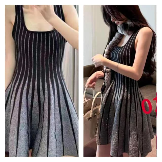 Black and Silver Dress