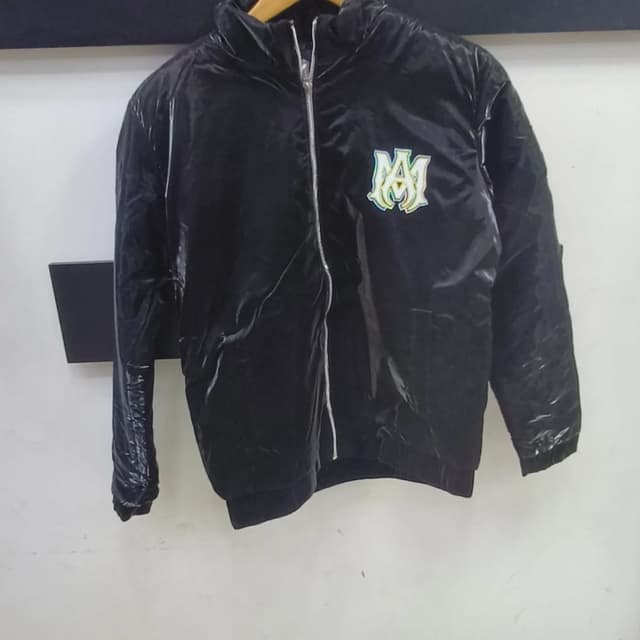Black with multi-colored logo Bomber Jacket