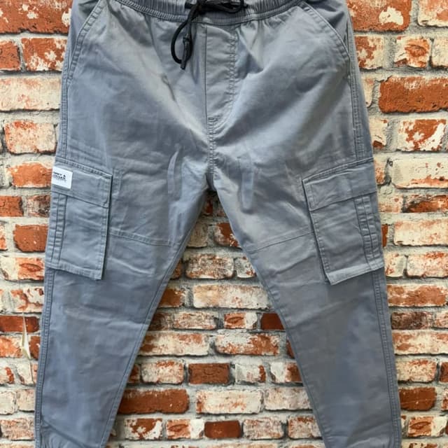 Grey Cargo Pants