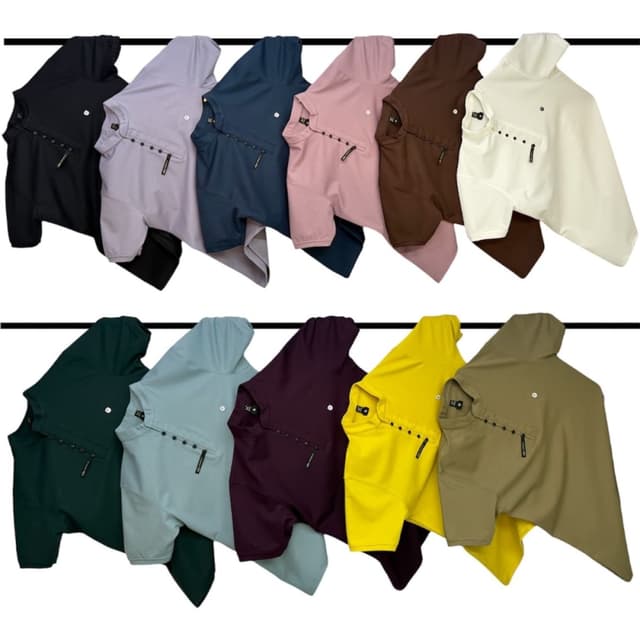 Black, Light Grey, Navy Blue, Dusty Rose, Chocolate Brown, Cream, Forest Green, Light Blue, Burgundy, Yellow, Khaki Shirt
