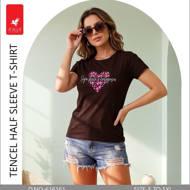 Brown, Pink, Blue T-shirt