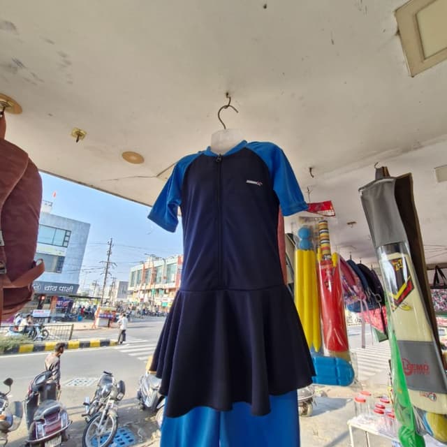 Navy Blue and Royal Blue Swimsuit