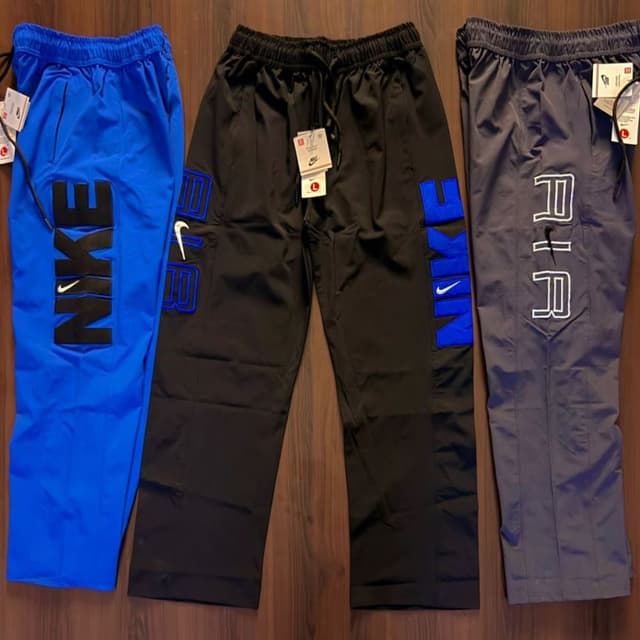 Black with blue accents Pants